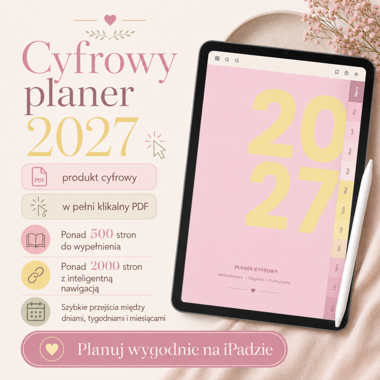 Cyfrowy Kalendarz 2027 / PDF do druku – Codzienna Harmonia