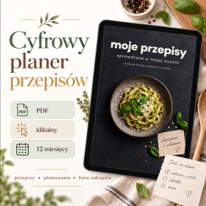 Planer Kulinarny - Moje Przepisy (wersja ciemna)