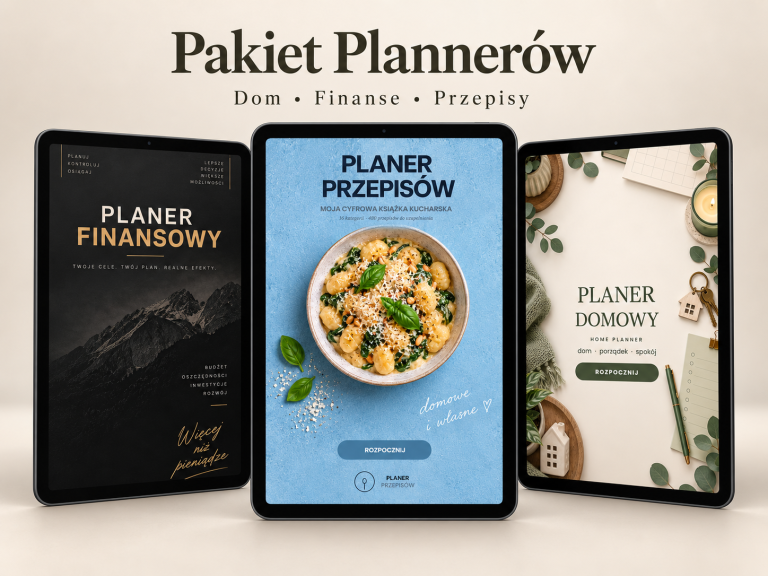 PAKIET Dom & Budżet – Planer Domowy, Kulinarny i Budżetowy (zestaw chłodny)