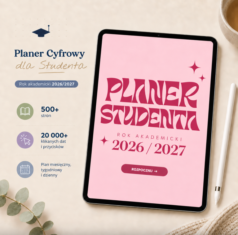 Cyfrowy Planer Studenta 2026/2027 (wersja pink)